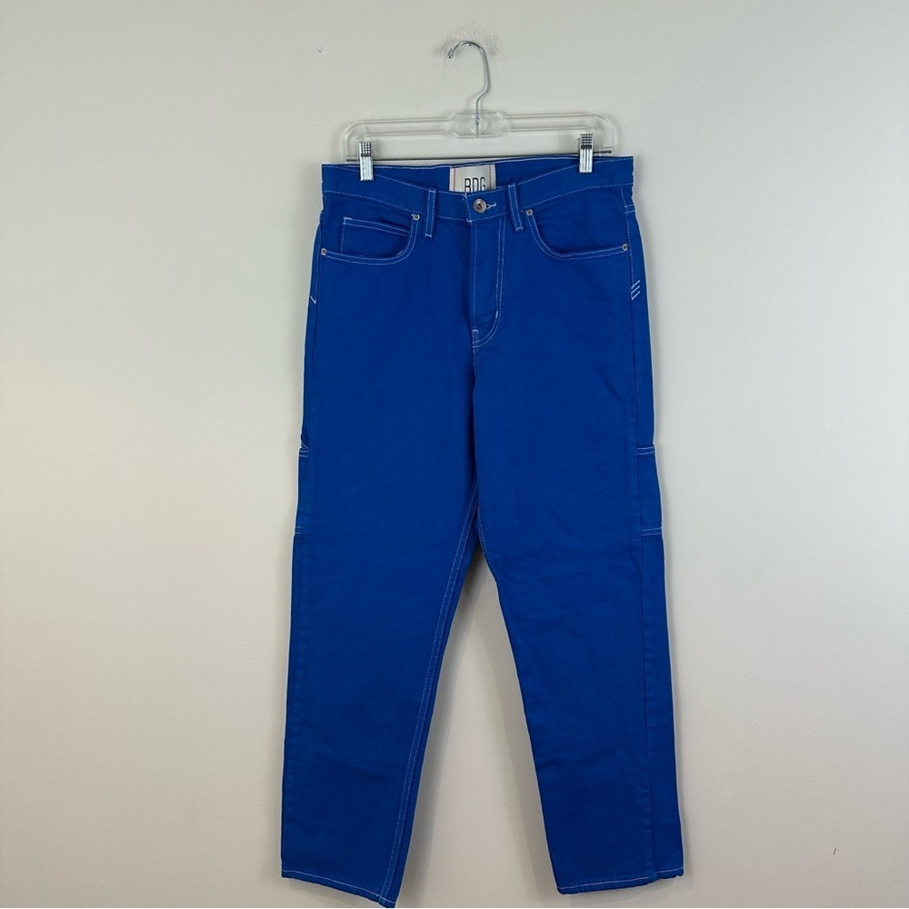 BDG Straight Utility Work Jean Cobalt Blue Straight Fit Size 30/32